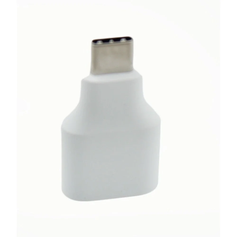 4pcs USB-C Male to USB-A Female OTG Adapter Connector White